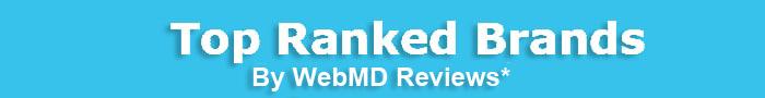 top rated brands ranked by WebMDreviews.org
